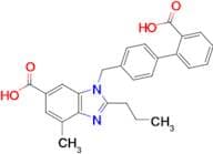 1-((2'-Carboxy-[1,1'-biphenyl]-4-yl)methyl)-4-methyl-2-propyl-1H-benzo[d]imidazole-6-carboxylic ac…