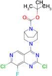Tert-Butyl 3-(2,7-dichloro-8-fluoropyrido[4,3-d]pyrimidin-4-yl)-3,8-diazabicyclo[3.2.1]octane-8-ca…