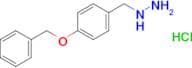 Hydrazine, [[4-(phenylmethoxy)phenyl]methyl]-, hydrochloride
