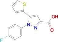 1-(4-Fluorophenyl)-5-(thiophen-2-yl)-1h-pyrazole-3-carboxylic acid