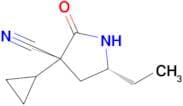 (3r,5r)-3-Cyclopropyl-5-ethyl-2-oxo-pyrrolidine-3-carbonitrile