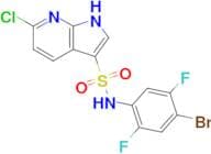 N-(4-Bromo-2,5-difluoro-phenyl)-6-chloro-1h-pyrrolo[2,3-b]pyridine-3-sulfonamide