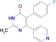 5-(4-Fluorophenyl)-2-methyl-4-(4-pyridyl)-1h-pyrimidin-6-one
