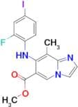 Methyl7-(2-fluoro-4-iodo-anilino)-8-methyl-imidazo[1,2-a]pyridine-6-carboxylate