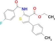 Ethyl 2-(4-fluorobenzamido)-4-(p-tolyl)thiophene-3-carboxylate