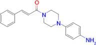 (E)-1-(4-(4-aminophenyl)piperazin-1-yl)-3-phenylprop-2-en-1-one