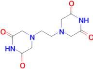 4,4'-(Ethane-1,2-diyl)bis(piperazine-2,6-dione)