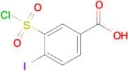 3-(Chlorosulfonyl)-4-iodobenzoic acid