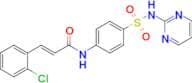 (E)-3-(2-chlorophenyl)-N-(4-(N-(pyrimidin-2-yl)sulfamoyl)phenyl)acrylamide