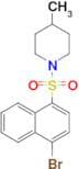 1-((4-Bromonaphthalen-1-yl)sulfonyl)-4-methylpiperidine