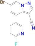 6-Bromo-4-(6-fluoropyridin-3-yl)pyrazolo[1,5-a]pyridine-3-carbonitrile