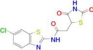 N-(6-Chlorobenzo[d]thiazol-2-yl)-2-(2,4-dioxothiazolidin-5-yl)acetamide
