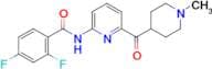 2,4-Difluoro-N-(6-(1-methylpiperidine-4-carbonyl)pyridin-2-yl)benzamide