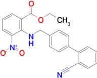 Ethyl 2-(((2'-cyano-[1,1'-biphenyl]-4-yl)methyl)amino)-3-nitrobenzoate