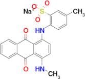 Sodium 5-methyl-2-((4-(methylamino)-9,10-dioxo-9,10-dihydroanthracen-1-yl)amino)benzenesulfonate