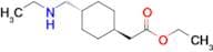 Ethyl 2-((1r,4r)-4-((ethylamino)methyl)cyclohexyl)acetate
