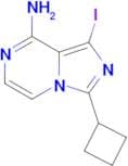 3-cyclobutyl-1-iodoimidazo[1,5-a]pyrazin-8-amine