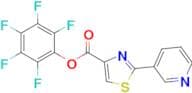 Perfluorophenyl 2-(pyridin-3-yl)thiazole-4-carboxylate