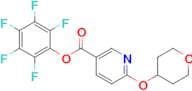 Perfluorophenyl 6-((tetrahydro-2H-pyran-4-yl)oxy)nicotinate