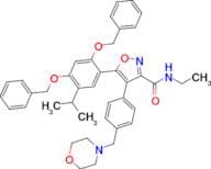 5-(2,4-bis(benzyloxy)-5-isopropylphenyl)-N-ethyl-4-(4-(morpholinomethyl)phenyl)isoxazole-3-carboxa…