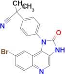 2-[4-(8-Bromo-2-oxo-2,3-dihydroimidazo[4,5-c]quinolin-1-yl)phenyl]-2-methylpropionitrile