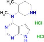 N-Methyl-N-((3R,4R)-4-methylpiperidin-3-yl)-7H-pyrrolo[2,3-d]pyrimidin-4-amine dihydrochloride