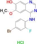 4-((4-Bromo-2-fluorophenyl)amino)-6-methoxyquinazolin-7-ol hydrochloride