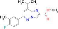 Methyl 6-(4-fluoro-3-methylphenyl)-8-isopropylimidazo[1,2-b]pyridazine-2-carboxylate