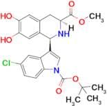 Methyl (1R,3S)-1-(1-(tert-butoxycarbonyl)-5-chloro-1H-indol-3-yl)-6,7-dihydroxy-1,2,3,4-tetrahydro…