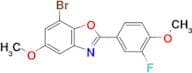 7-Bromo-2-(3-fluoro-4-methoxyphenyl)-5-methoxy-1,3-benzoxazole