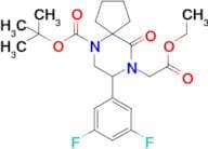 Tert-Butyl 8-(3,5-difluorophenyl)-9-(2-ethoxy-2-oxoethyl)-10-oxo-6,9-diazaspiro[4.5]decane-6-carbo…