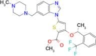 (R)-methyl 5-(6-((4-methylpiperazin-1-yl)methyl)-1H-benzo[d]imidazol-1-yl)-3-(1-(2-(trifluoromethy…