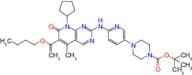 4-[6-[[6-(1-Butoxyvinyl)-8-cyclopentyl-5-methyl-7-oxo-7,8-dihydropyrido[2,3-d]pyrimidin-2-yl]amino…