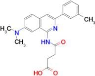 4-(7-(Dimethylamino)-3-m-tolylisoquinolin-1-ylamino)-4-oxobutanoic acid