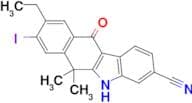 9-Ethyl-8-iodo-6,6-dimethyl-11-oxo-6,11-dihydro-5H-benzo[b]carbazole-3-carbonitrile