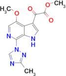 Methyl 2-(4-methoxy-7-(3-methyl-1H-1,2,4-triazol-1-yl)-1H-pyrrolo[2,3-c]pyridin-3-yl)-2-oxoacetate