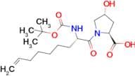 (2S,4R)-1-((S)-2-((tert-butoxycarbonyl)amino)non-8-enoyl)-4-hydroxypyrrolidine-2-carboxylic acid