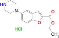 Ethyl 5-(piperazin-1-yl)benzofuran-2-carboxylate hydrochloride