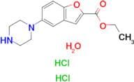 5-(1-Piperazinyl)-2-benzofurancarboxylic acid ethyl ester dihydrochloride hydrate