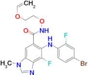 5-((4-Bromo-2-fluorophenyl)amino)-4-fluoro-1-methyl-N-(2-(vinyloxy)ethoxy)-1H-benzo[d]imidazole-6-…