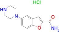 5-(Piperazin-1-yl)benzofuran-2-carboxamide hydrochloride