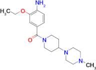 (4-Amino-3-ethoxyphenyl)(4-(4-methylpiperazin-1-yl)piperidin-1-yl)methanone