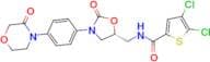 (R)-4,5-dichloro-N-((2-oxo-3-(4-(3-oxomorpholino)phenyl)oxazolidin-5-yl)methyl)thiophene-2-carboxa…