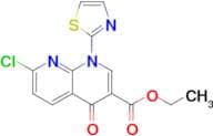 Ethyl 7-chloro-4-oxo-1-(thiazol-2-yl)-1,4-dihydro-1,8-naphthyridine-3-carboxylate