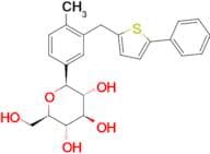 (2R,3S,4R,5R,6S)-2-(hydroxymethyl)-6-(4-methyl-3-((5-phenylthiophen-2-yl)methyl)phenyl)tetrahydro-…