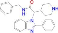 N-benzyl-2-(2-phenyl-1H-benzo[d]imidazol-1-yl)-2-(piperidin-4-yl)acetamide