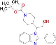 Tert-Butyl 4-(2-hydroxy-1-(2-phenyl-1H-benzo[d]imidazol-1-yl)ethyl)piperidine-1-carboxylate
