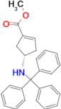 Methyl (4S)-4-(tritylamino)cyclopent-1-ene-1-carboxylate