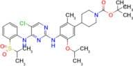 4-[4-[[5-Chloro-4-[[2-[(propan-2-yl)sulfonyl]phenyl]amino]pyrimidin-2-yl]amino]-5-isopropoxy-2-met…