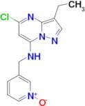 3-(((5-Chloro-3-ethylpyrazolo[1,5-a]pyrimidin-7-yl)amino)methyl)pyridine 1-oxide